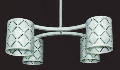 Foto Lámpara de forja artesanal Córdoba modelo X cuatro focos