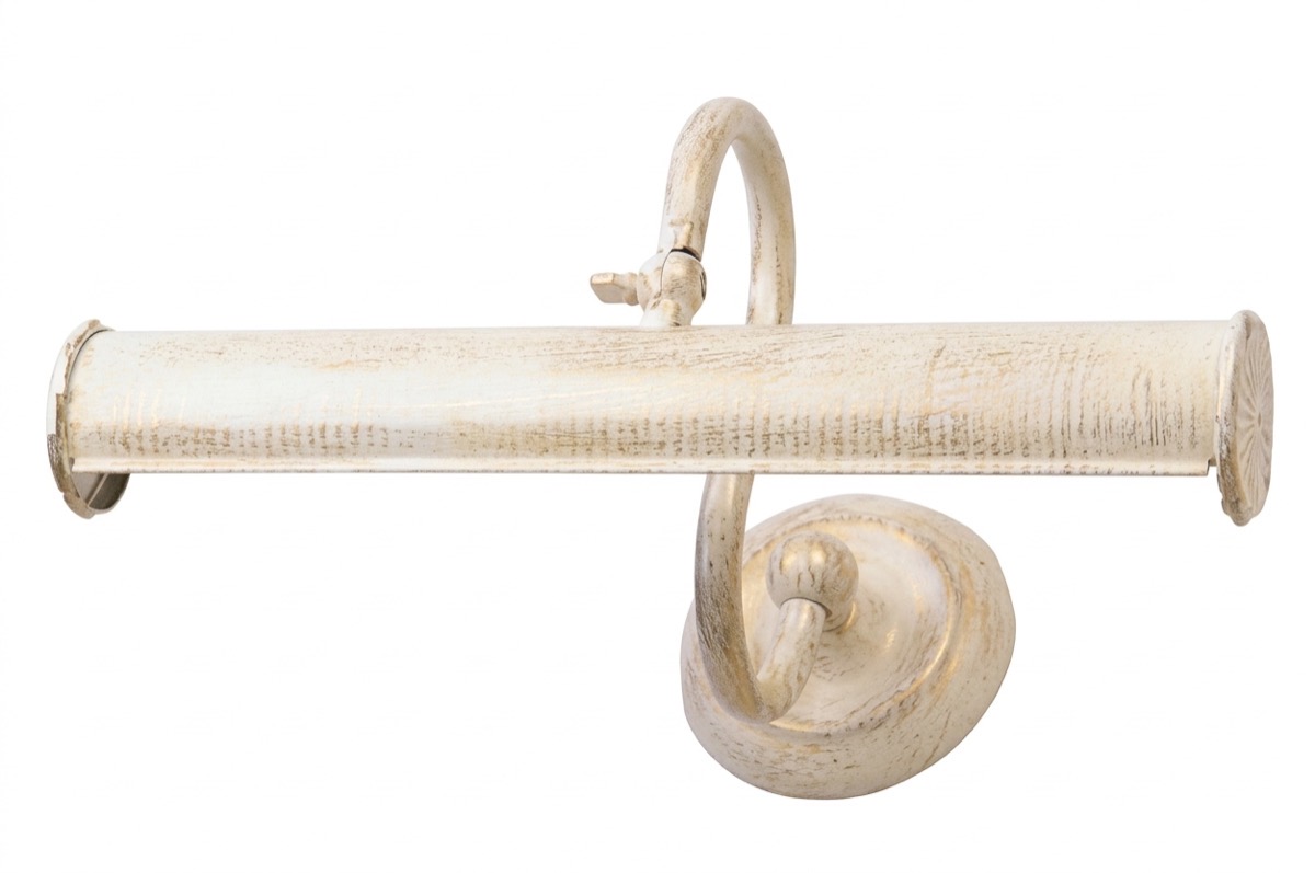 Aplique para cuadros en crema con brazo en espiral (A-640)