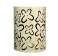 Aplique de pared de forja artesanal modelo floral