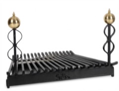 Parrilla de forja para chimenea con silueta de animal (P-451 65x45)