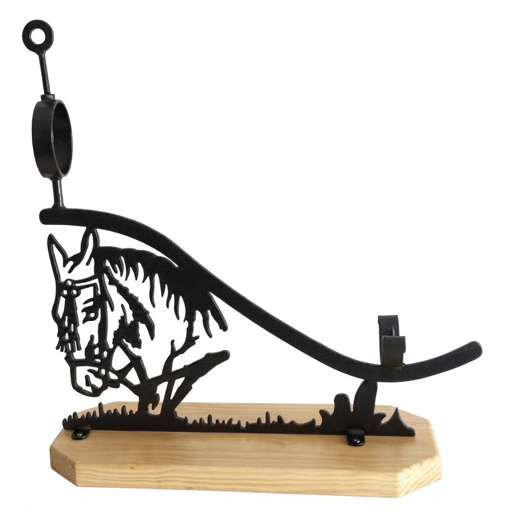 Jamonero artesanal de forja de caballo