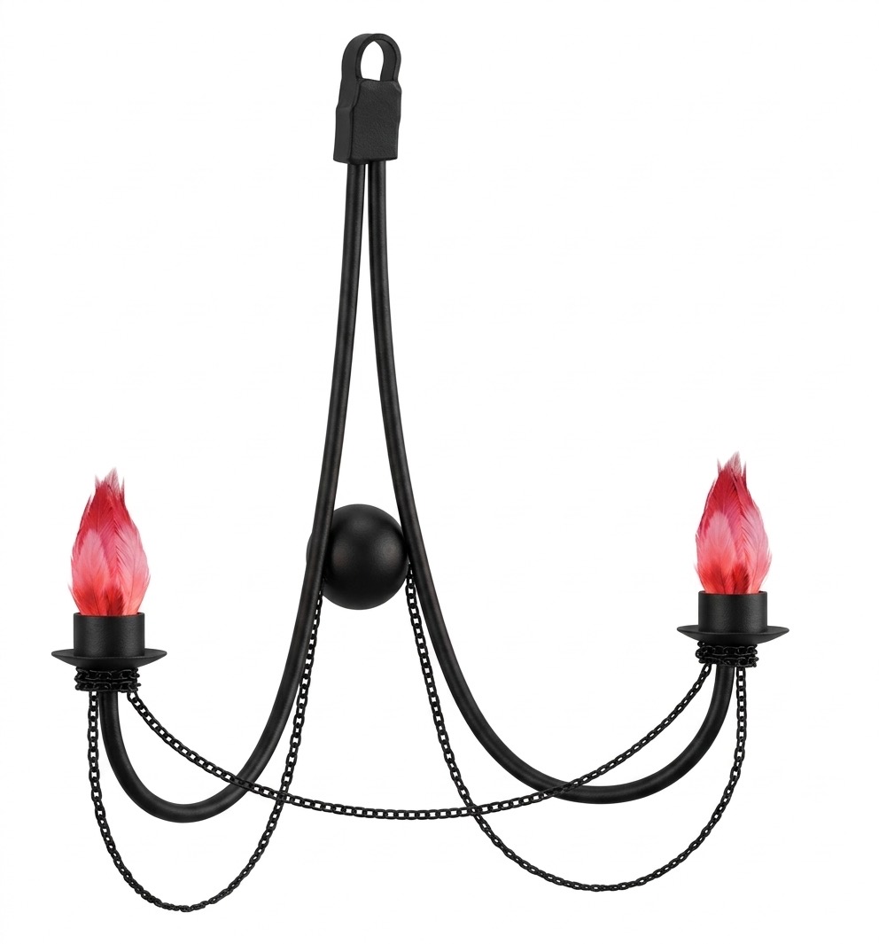Lámpara de techo de forja minimalista de dos brazos (A-551 2L)