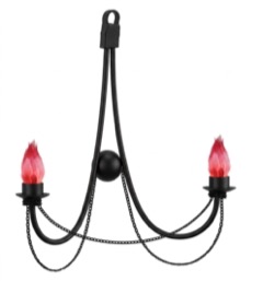 Lámpara de techo de forja minimalista de dos brazos (A-551 2L)