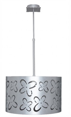 Lámpara de forja artesanal modelo flores