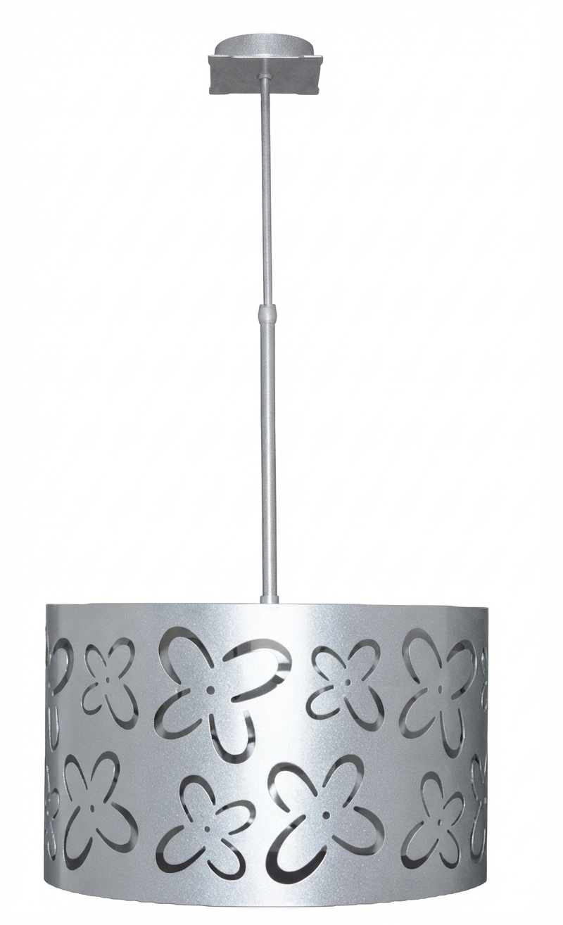 Lámpara de forja artesanal modelo flores