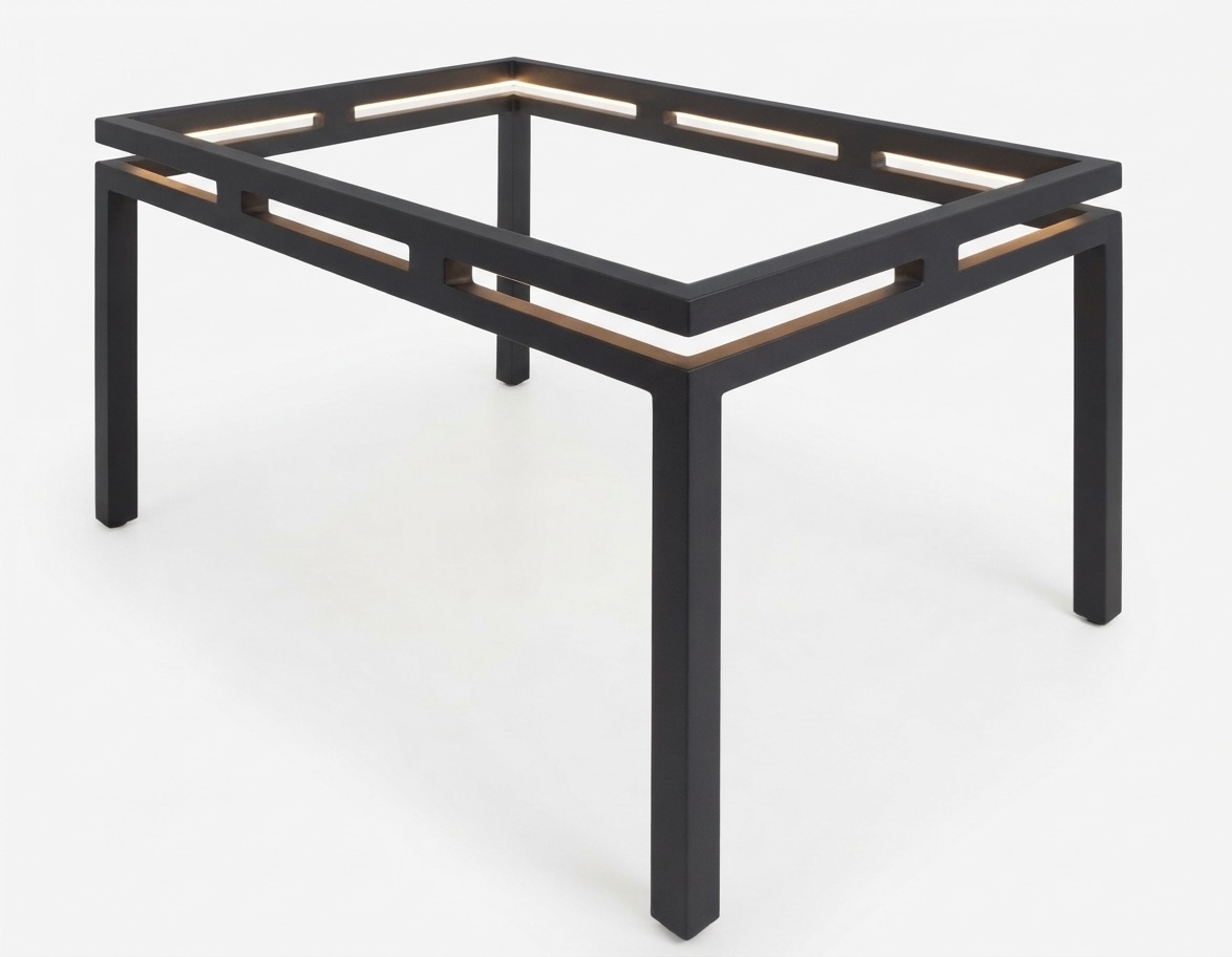 M500 Mesa de forja artesanal con doble marco