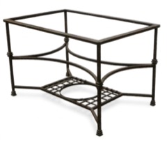 M413. Mesa de forja de pata cuadrada