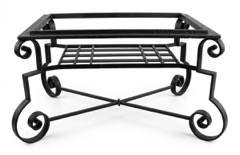 Mesa de forja con patas curvadas
