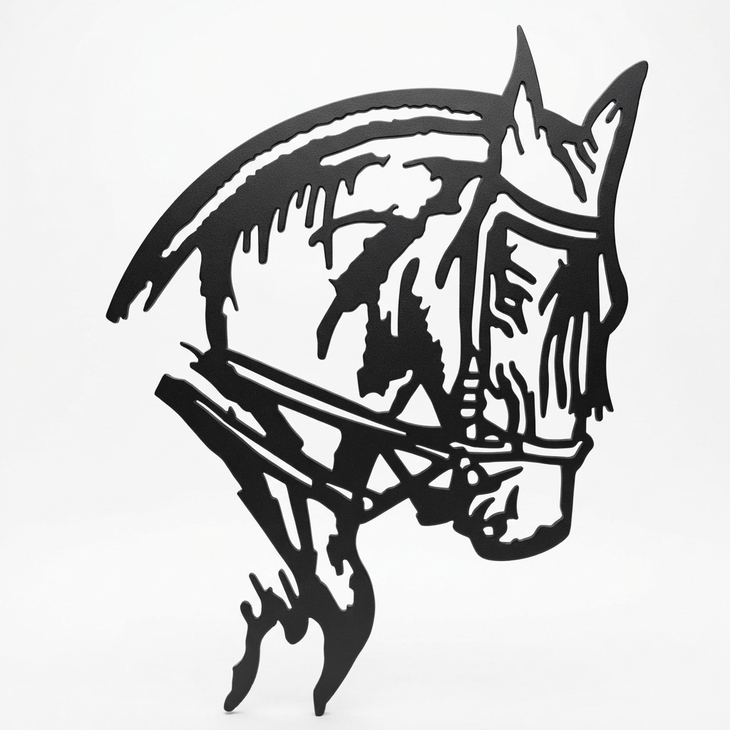 Figura de pared cabeza de caballo