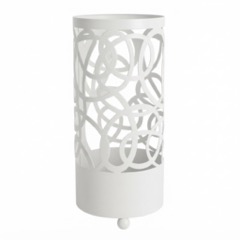 Paragüero de forja artesanal con dibujo enredado
